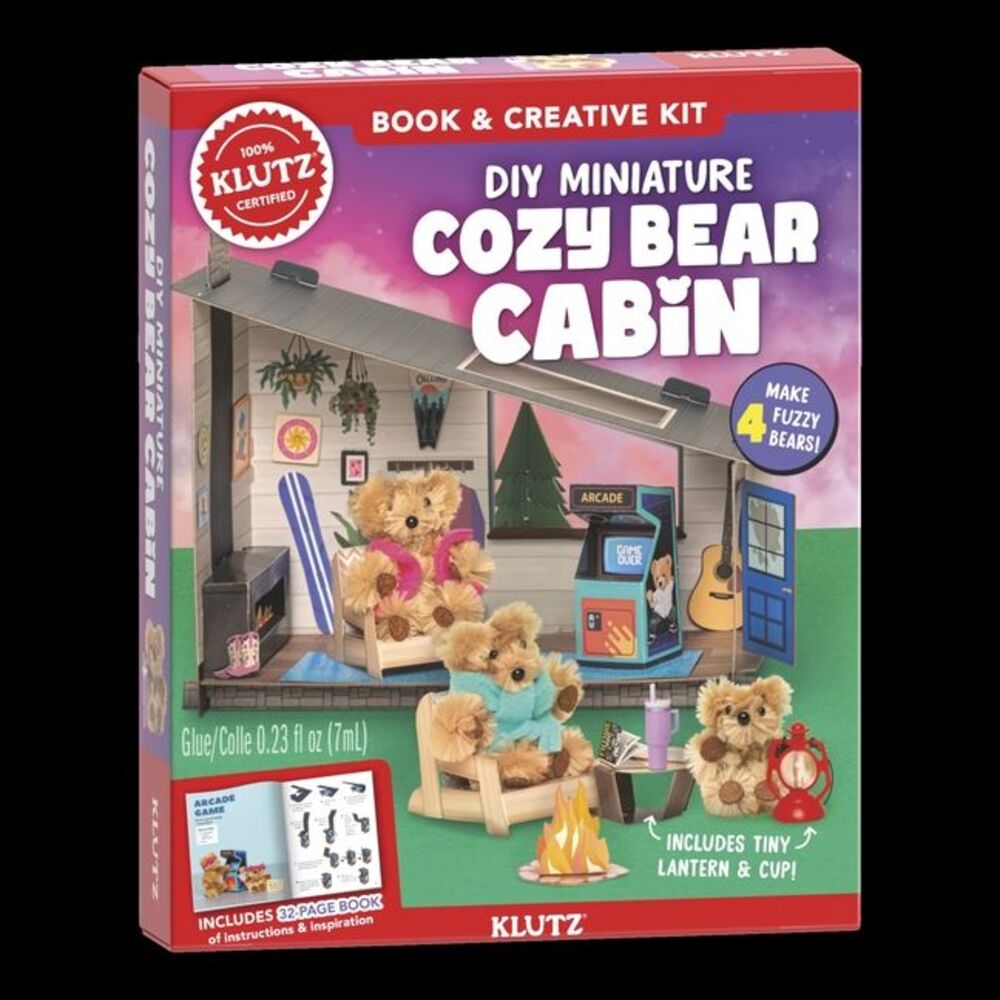 DIY Miniature Cozy Bear Cabin -- Klutz